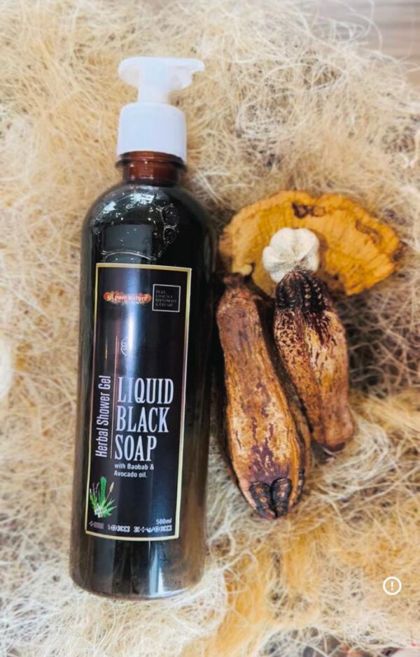 Liquid Black Soap With Baobab & Avocado