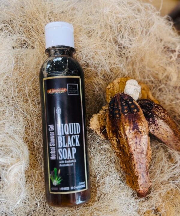 Liquid Black Soap With Baobab & Avocado